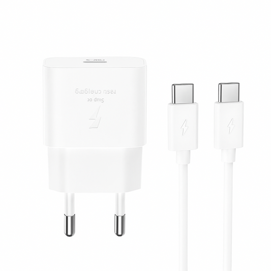 Netwerkoplader met USB-C Kabel XO Design L167, 25W, 3A, 1 x USB-C, Wit