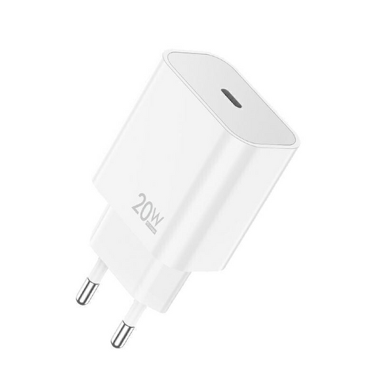 Netlader met USB-C-kabel Sendem OG73, 20W, 3A, 1 x USB-C, Wit
