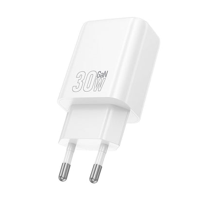 Netwerkoplader HOCO N63, 30W, 3A, 1 x USB-A - 1 x USB-C, Wit