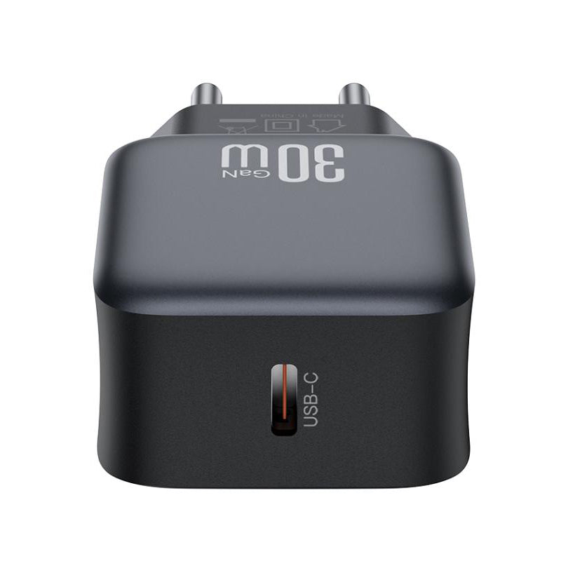 Netwerkoplader met USB-C Kabel XO Design L155, 30W, 3A, 1 x USB-C, Zwart