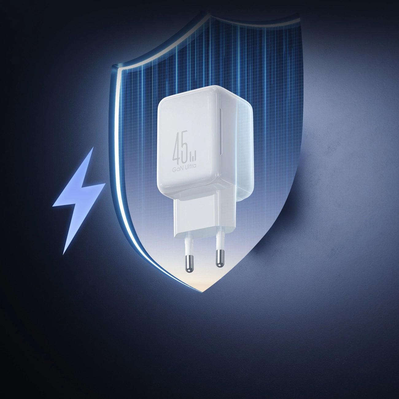 Netwerkoplader met USB-C Kabel Joyroom JR-TCL05, 45W, 3A, 2 x USB-C, Wit