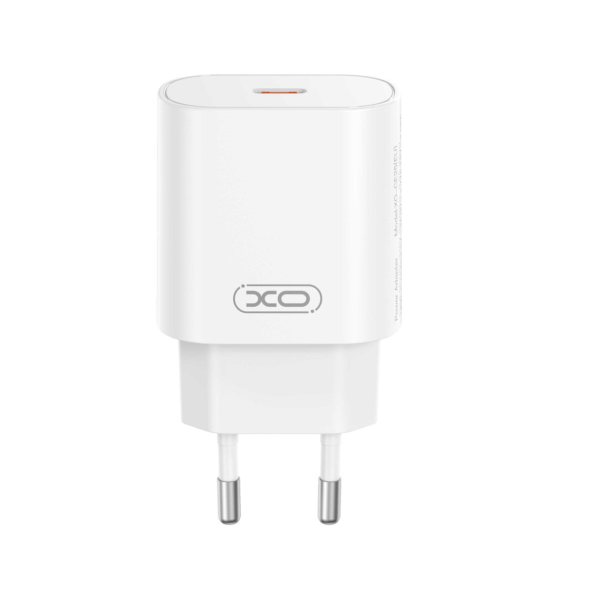 Netwerkoplader met USB-C Kabel XO Design CE25, 25W, 3A, 1 x USB-C, Wit