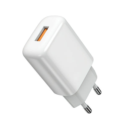Netwerkoplader met Lightning-kabel Prestico F9S, 12W, 2.4A, 1 x USB-A, Wit