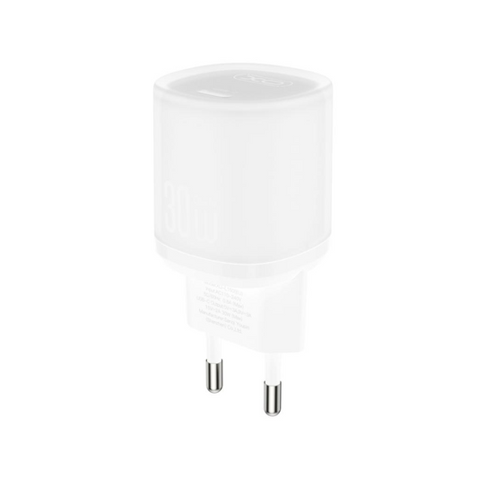 Netwerkoplader met USB-C Kabel XO Design L150, 30W, 3A, 1 x USB-C, Wit