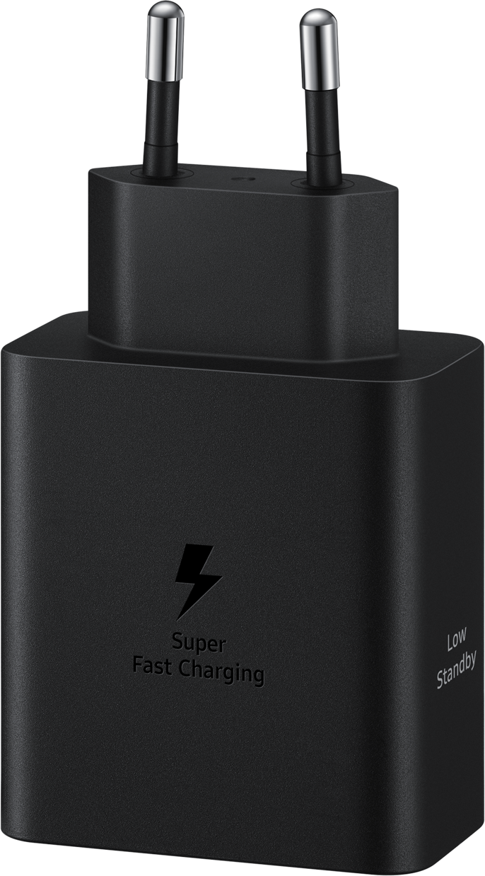 Samsung Netwerkoplader met USB-C kabel, 50W, 3A, 2 x USB-C, zwart EP-T5020XBEGEU