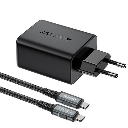 Netwerkkabellader Acefast A17 TV Hub, 65W, 3A, 1 x HDMI - 1 x USB-A - 1 x USB-C, Zwart 