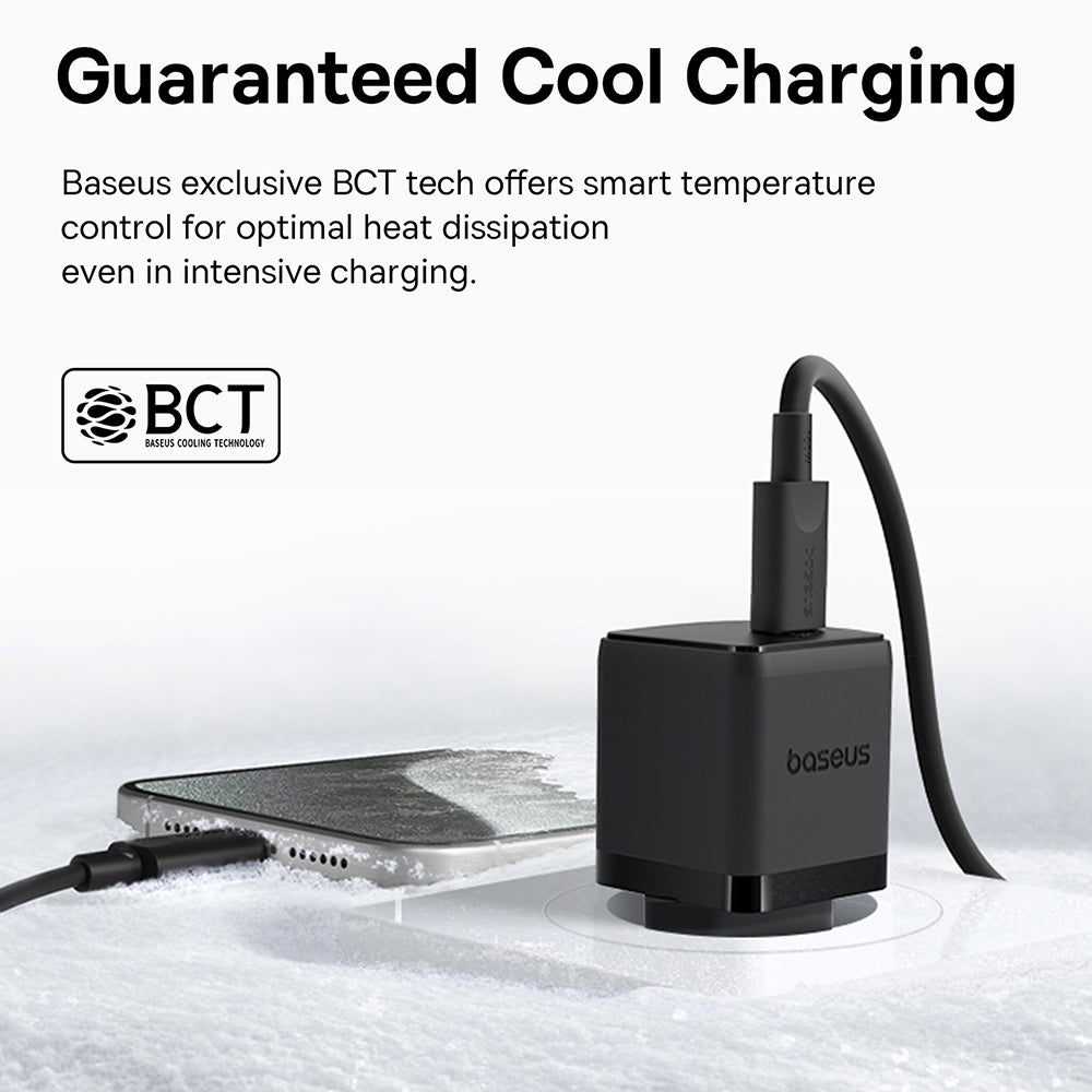 Netwerkoplader met USB-C Kabel Baseus Palm, 30W, 3A, 1 x USB-C, Zwart P10111605113-01