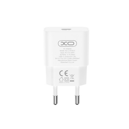 Netwerkoplader met USB-C Kabel XO Design L167, 25W, 3A, 1 x USB-C, Wit