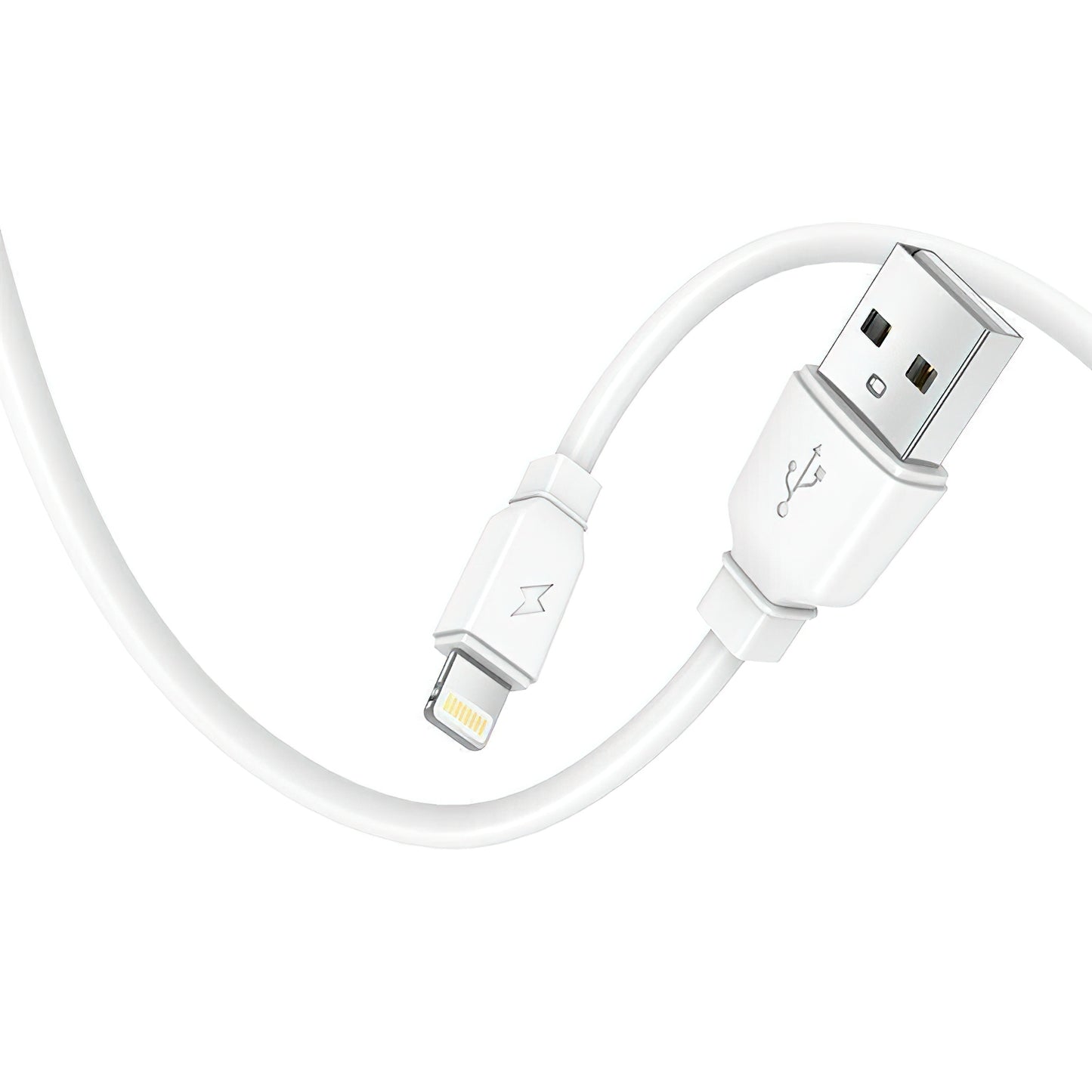Netwerkoplader met Lightning-kabel Prestico F9S, 12W, 2.4A, 1 x USB-A, Wit