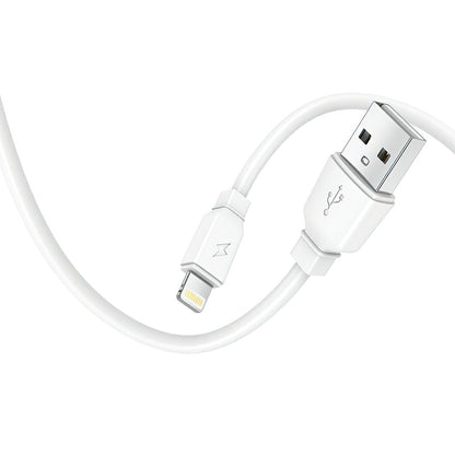 Netwerkoplader met Lightning-kabel Prestico F9S, 12W, 2.4A, 1 x USB-A, Wit