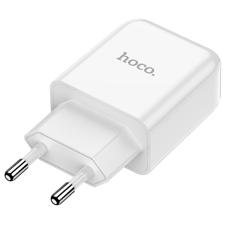 Netwerkoplader met Lightning Kabel HOCO N2, 10W, 2A, 1 x USB-A, Wit
