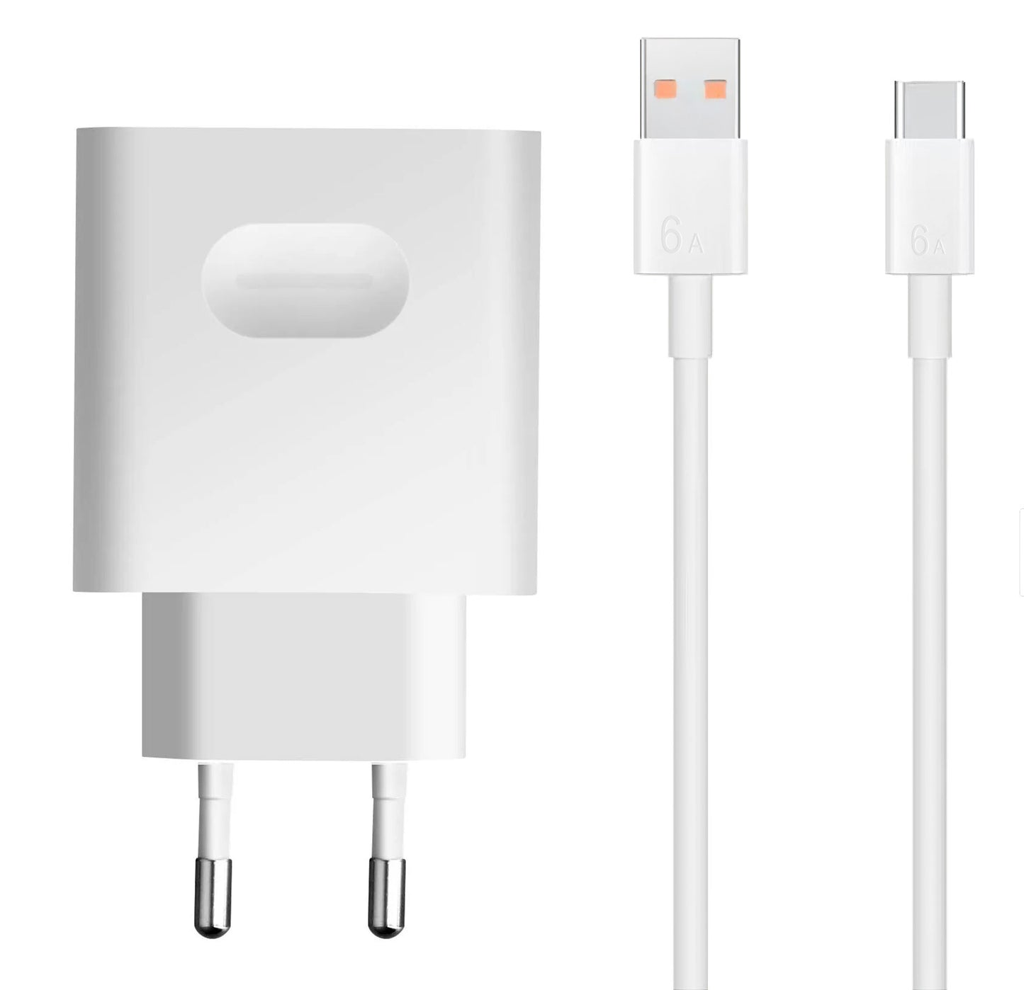 Network Charger With USB-C Cable Huawei HW-110600E02, 66W, 6A, 1 x USB-A, White 02221773