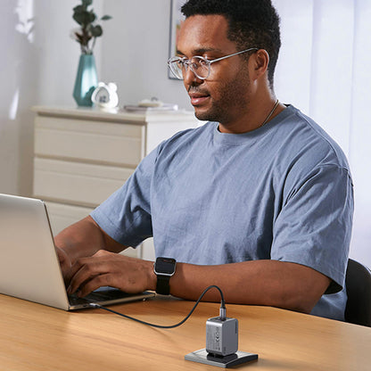 Netwerkoplader met USB-C Kabel UGREEN X755 Nexode Pro, 65W, 3A, 1 x USB-A - 2 x USB-C, Gri