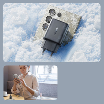 Netwerkoplader met USB-C Kabel Joyroom JR-TCF23, 25W, 3A, 1 x USB-C, Zwart