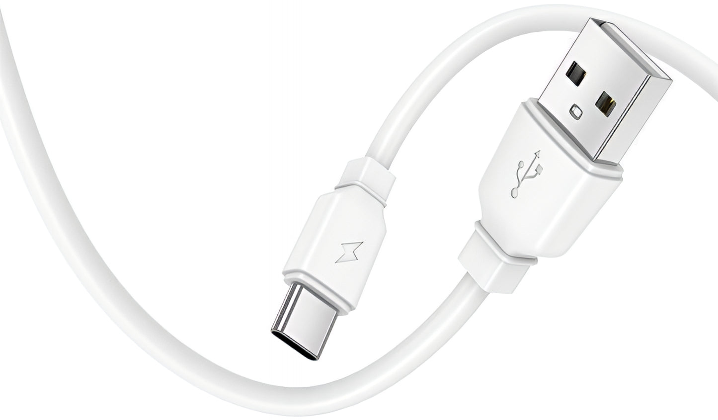 Netwerkoplader met USB-C Kabel Prestico F9S, 12W, 2.4A, 1 x USB-A, Wit
