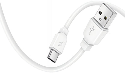 Netwerkoplader met USB-C Kabel Prestico F9S, 12W, 2.4A, 1 x USB-A, Wit