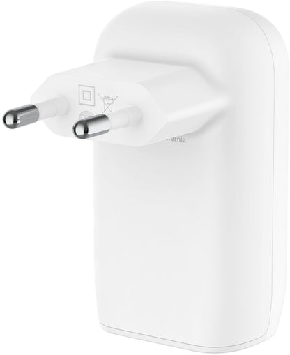 Belkin BoostCharge USB-C Cable Wall Charger, 67W, 3A, 3 x USB-C, White WCC002vf2MWH-B6
