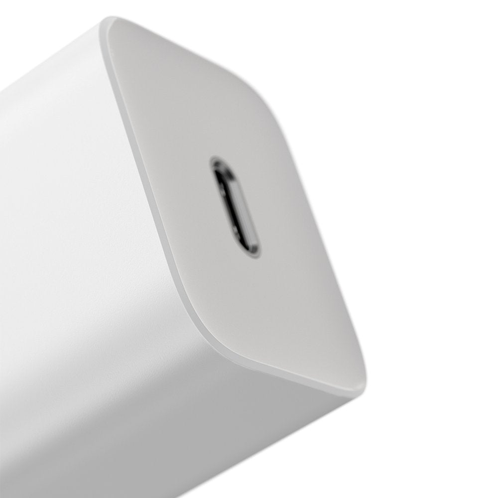 Baseus Super Si netwerkoplader met Lightning-kabel, 20 W, 3 A, 1 x USB-C, Wit TZCCCSUP-B02 