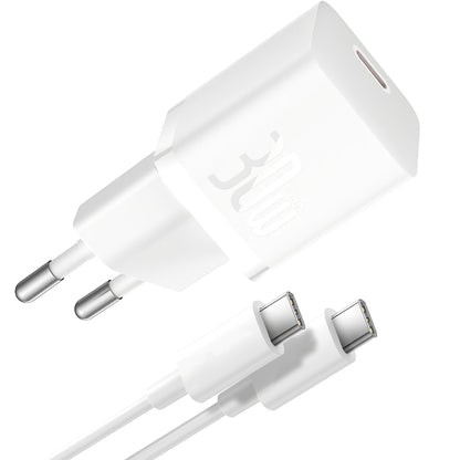 Baseus GaN5S USB-C kabel netwerklader GaN5S, 30W, 3A, 1 x USB-C, Wit P10110902213-00 