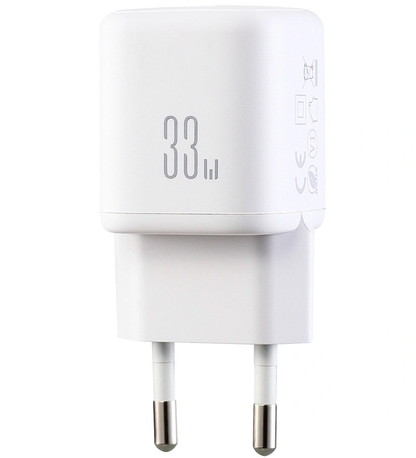 Netlader met USB-C-kabel Joyroom JR-TG7, 33W, 3A, 1 x USB-A - 1 x USB-C, Wit