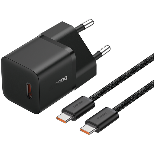 Baseus GaN5 USB-C kabel netwerklader GaN5, 20W, 3A, 1 x USB-C, zwart P10110900113-00 