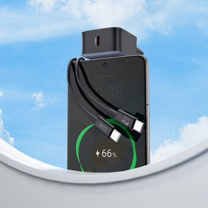 Netwerkoplader met USB-C Kabel XO Design L155, 30W, 3A, 1 x USB-C, Zwart
