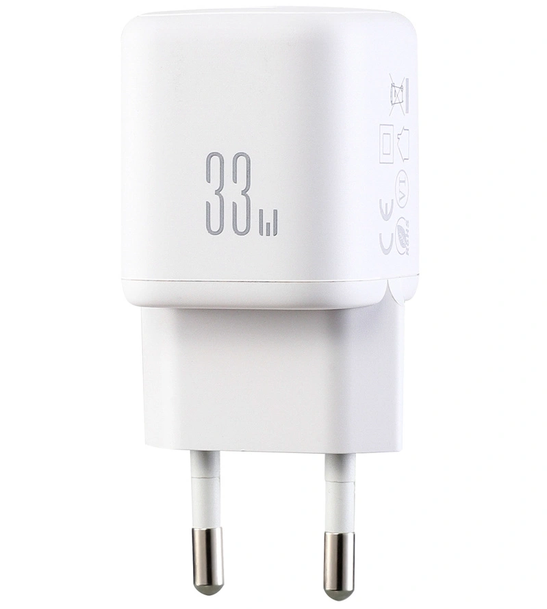 Joyroom JR-TG7 Network Charger with Lightning Cable, 33W, 3A, 1 x USB-A - 1 x USB-C, White