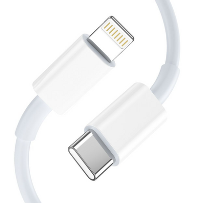 Netlader met Lightning-kabel Tech-Protect NCA20, 20W, 3A, 1 x USB-A - 1 x USB-C, Wit