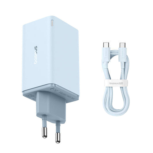 Netwerkoplader met USB-C Kabel Baseus GaN6 Pro, 65W, 3.25A, 2 x USB-A - 2 x USB-C, Blauw E0121D00