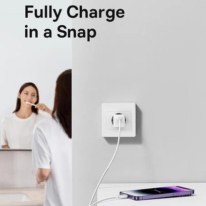 Netwerkoplader met USB-C Kabel Baseus GaN Mini 1C, 30W, 3A, 1 x USB-C, Blauw P10110902313-00
