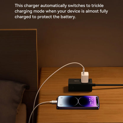 Netwerkoplader met USB-C Kabel Baseus GaN Mini 1C, 30W, 3A, 1 x USB-C, Blauw P10110902313-00