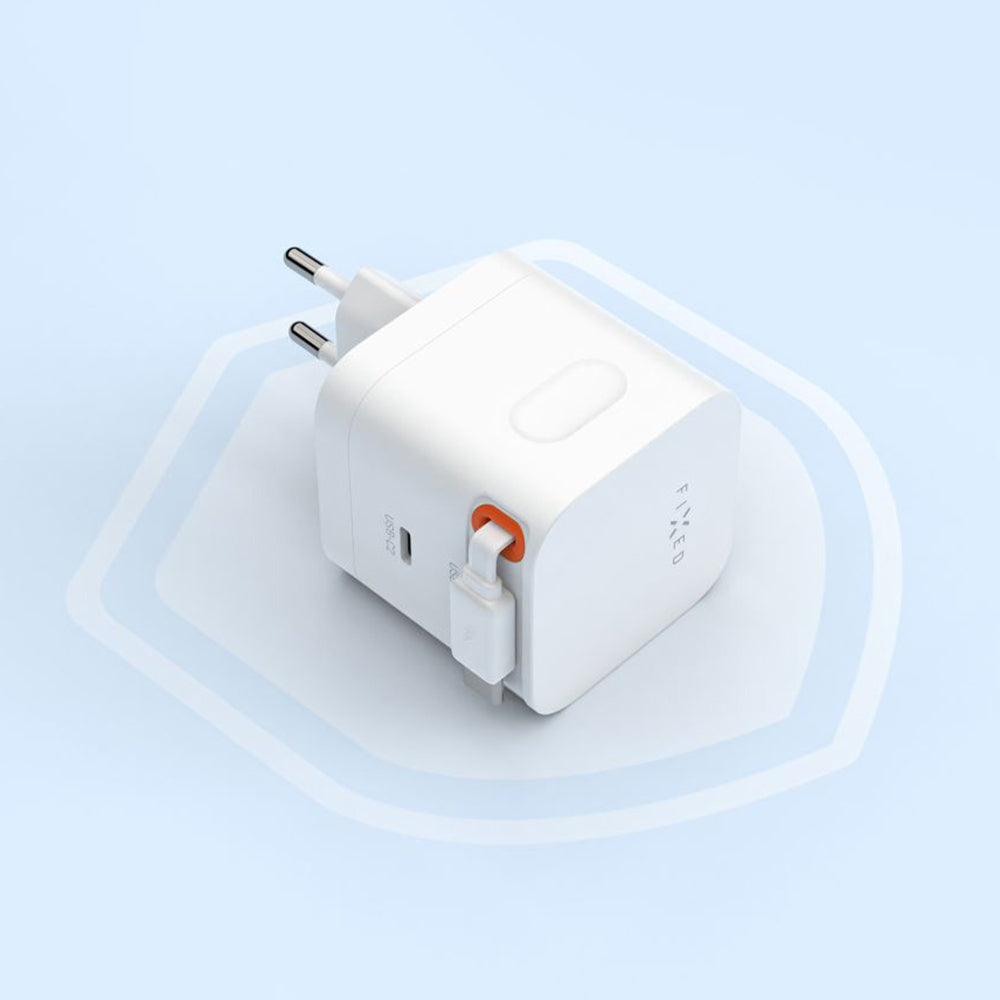Netwerkoplader met USB-C kabel Fixed, 65W, 3.25A, 1 x USB-C, Zwart