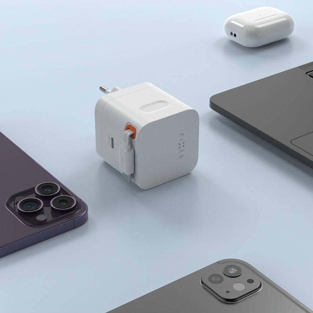 Netwerkoplader met USB-C kabel Fixed, 65W, 3.25A, 1 x USB-C, Zwart