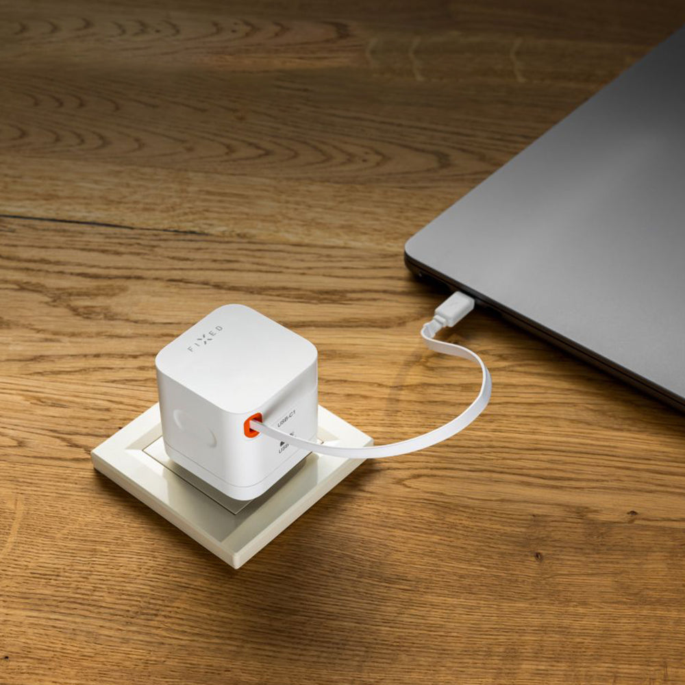 Netwerkoplader met USB-C kabel Fixed, 65W, 3.25A, 1 x USB-C, Zwart