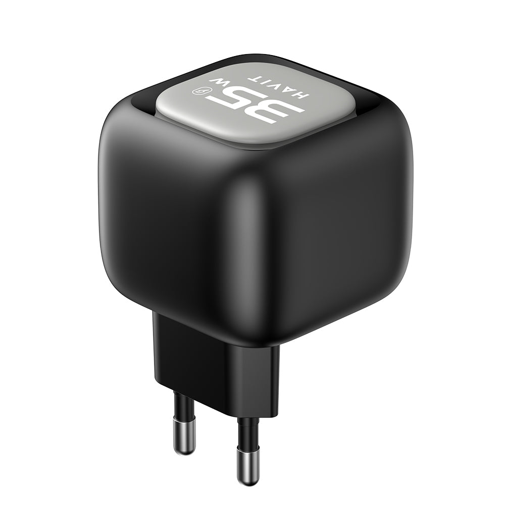 Netwerkoplader met USB-C Kabel HAVIT UC251, 35W, 3A, 1 x USB-A - 1 x USB-C, Zwart Grijs