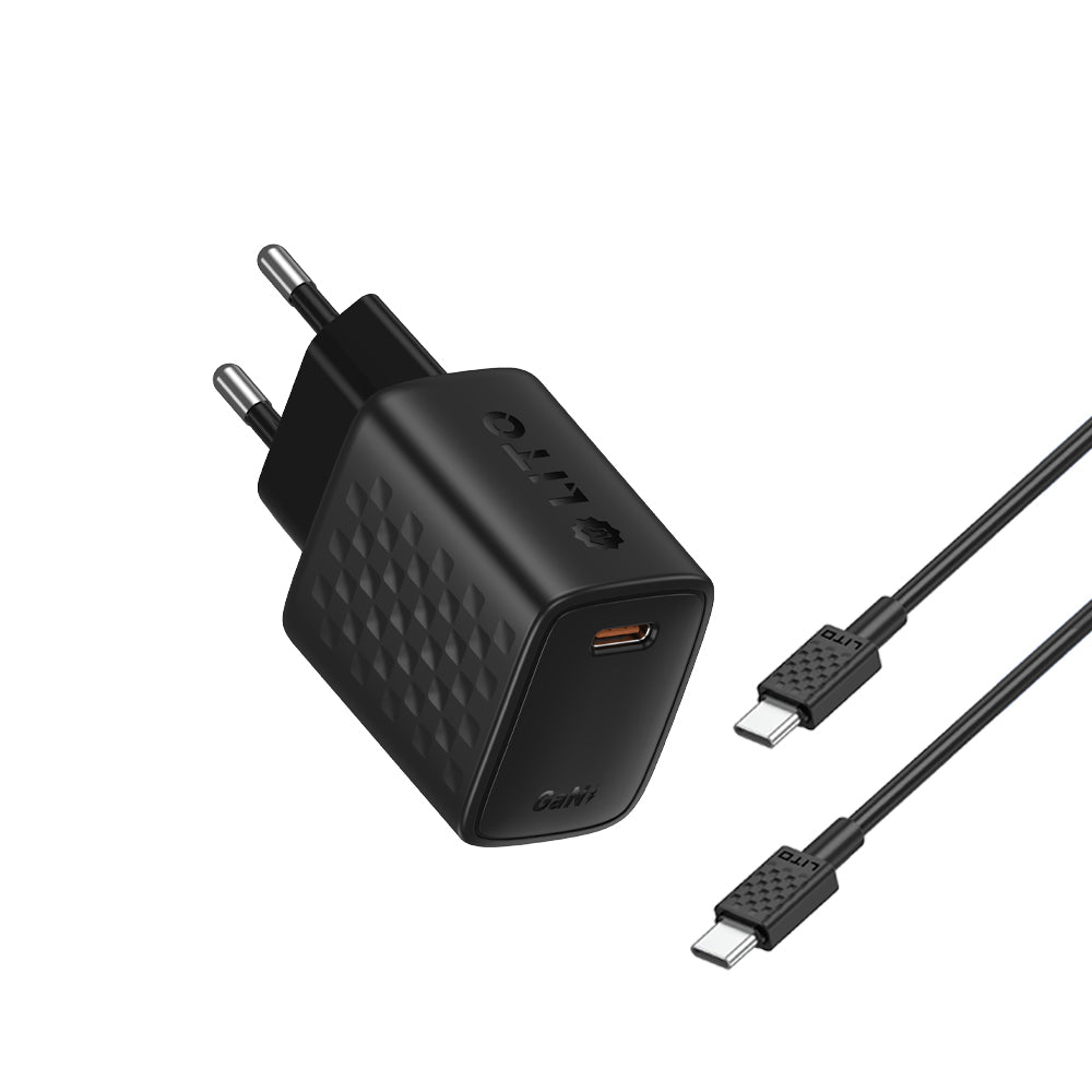 Lito LC17 Netwerkoplader, 30W, 3A, 1 x USB-C, Zwart