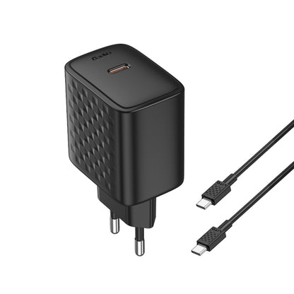 Netwerkoplader met USB-C Kabel Lito LC20T, 45W, 3A, 1 x USB-C, Zwart