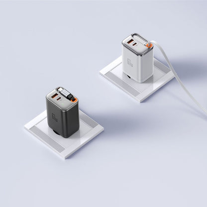 Netwerkoplader met USB-C Kabel McDodo CH-4103 FreeGo Display, 67W, 3.35A, 1 x USB-A - 1 x USB-C, Wit