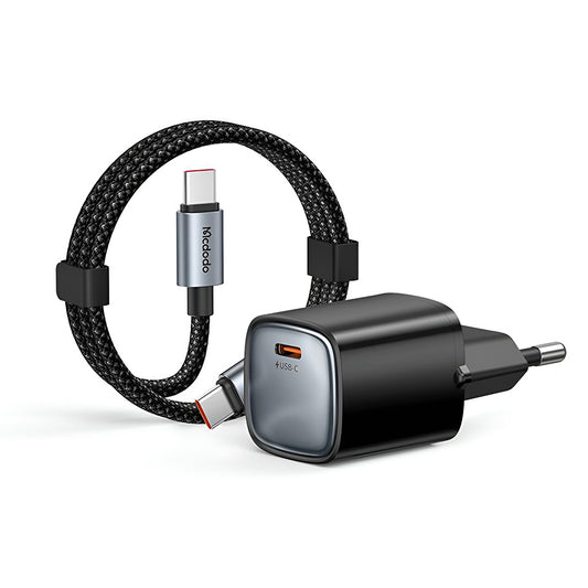 Netlader met USB-C-kabel Mcdodo Nano CH-4433, 45W, 3A, 1 x USB-C, Zwart