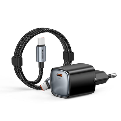 Netlader met USB-C-kabel Mcdodo Nano CH-8262, 65W, 3,25A, 1 x USB-C, Zwart