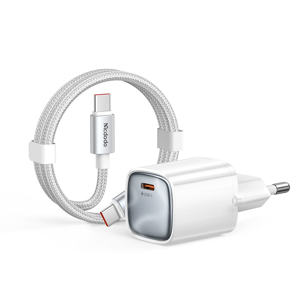 Netlader met USB-C-kabel Mcdodo Nano CH-8263, 65W, 3,25A, 1 x USB-C, Wit