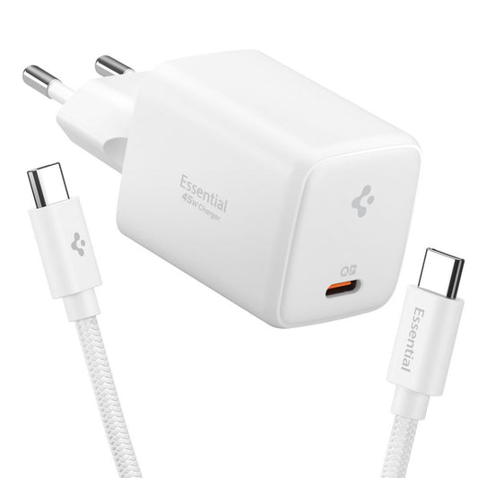 Netwerkoplader met USB-C Kabel Spigen EE451EU Essential, 45W, 3A, 1 x USB-C, Wit ACH09473