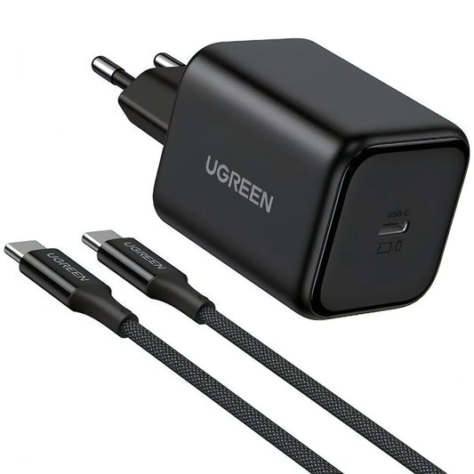 Netlader met USB-C-kabel UGREEN X524 (65054), 45W, 3A, 1 x USB-C, Zwart