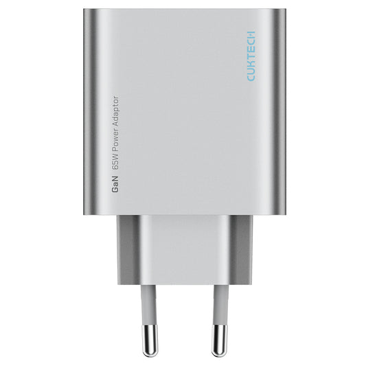 Cuktech Netlader, 65W, 3.25A, 1 x USB-A - 2 x USB-C, Wit CUK0A15CEUSL