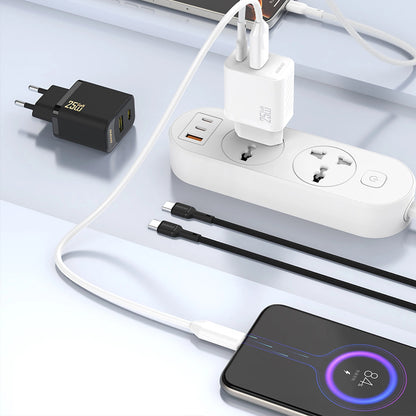 Dudao A27 Netwerkoplader, 25W, 3A, 1 x USB-C, Zwart