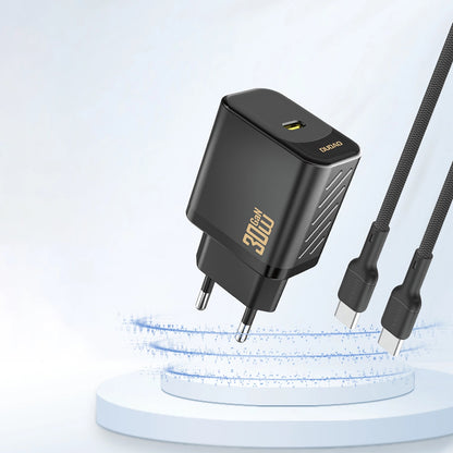 Dudao A27P Network Charger, 30W, 3A, 1 x USB-C, Black