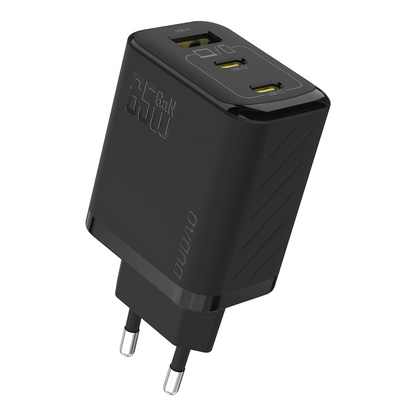 Netwerkoplader Dudao A29, 65W, 1 x USB-A - 2 x USB-C, Zwart