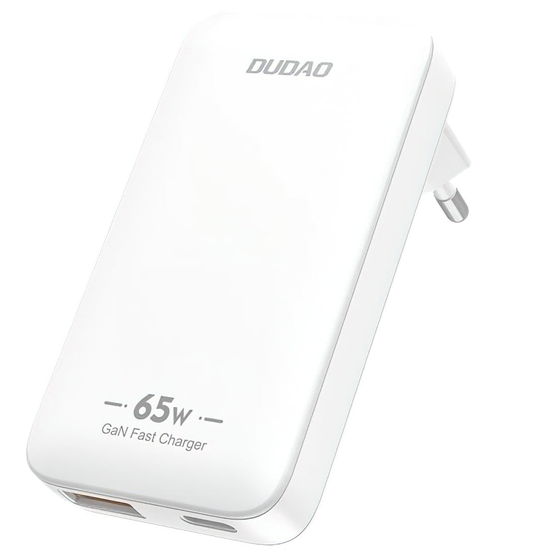 Dudao A65Q Travel Netwerkoplader, 65W, 3.25A, 1 x USB-A - 1 x USB-C, Wit