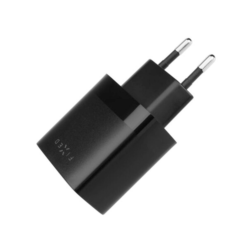 Fixed Netwerkoplader, 17W, 3A, 2 x USB-A, Zwart