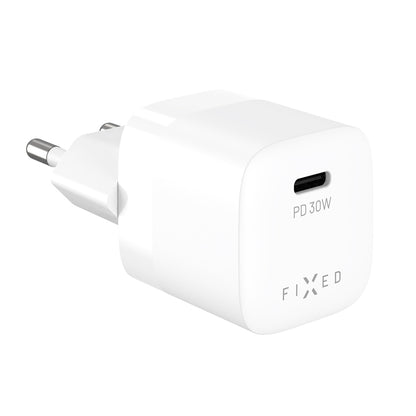 Netwerkoplader Fixed Mini2, 30W, 3A, 1 x USB-C, Wit